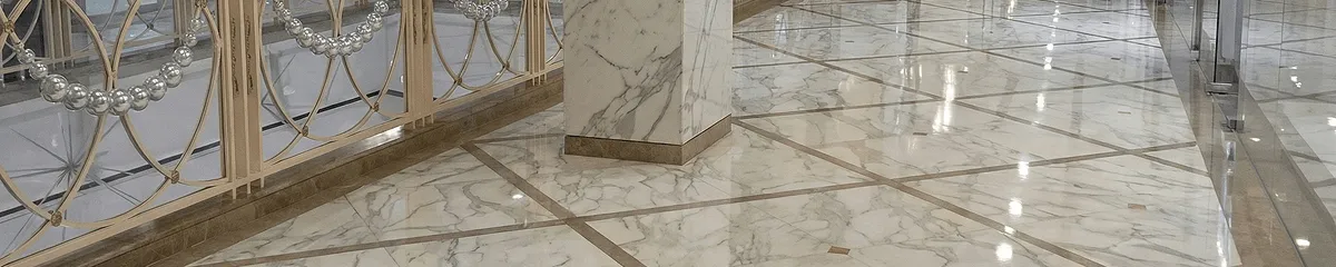 Beautiful marble floor professionally installed in Irvine, CA